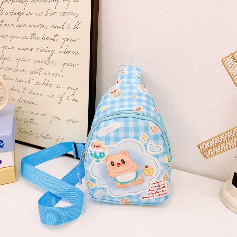 School bag new bag cartoon cute bear crossbody small backpack baby change bag breast bag