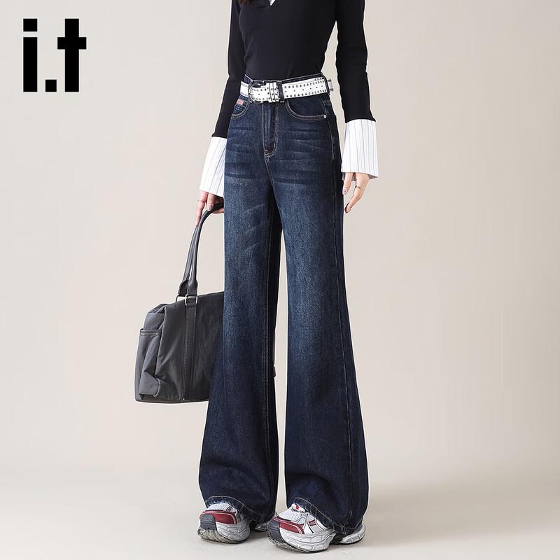 Izzue IT Women's High-Waisted Slim Bootcut Jeans