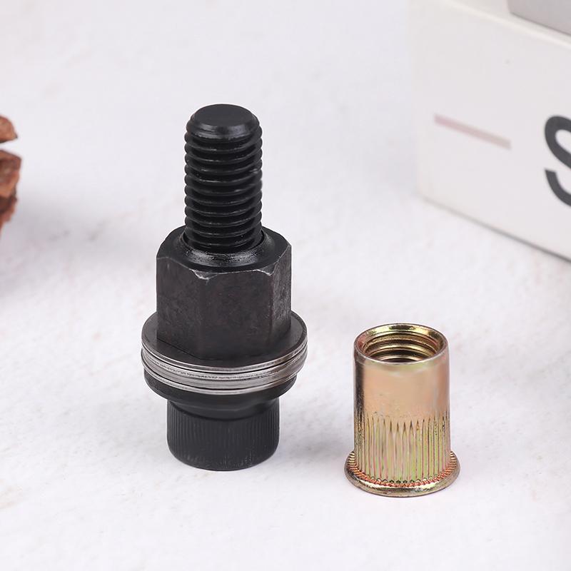 10Pcs Hand Rivet Nut Tool Set Manual Riveter Kit With M3-12 Nut Heads For Diy Repair Installation, Easy Use Accessory