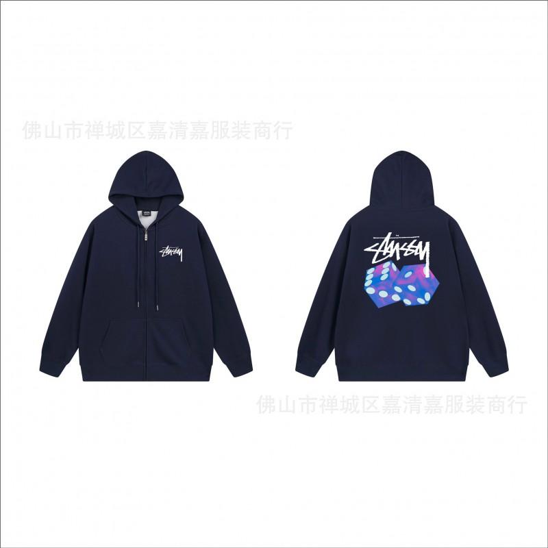 Unisex mikina s kapucí na zip s potiskem Bavlněný svetr Lehká podzimní zimní neformální svrchní oblečení