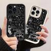 JT200 Cute Astronaut Mathematics for iPhone 17 16 15 14 Pro Max Samsung S26 S25 Ultra A17 A16 A07 A56 Xiaomi 15T Redmi 15c 14C Note 13 Soft TPU Case