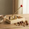 Manual Nut Cracking with Lever Stable Tabletop Tray
