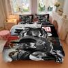 3Pcs 50 Cent Street Immortal Album Artwork Bedding Sets For All Sizes New 3D Printed Bed Cover Comforter Duvet Cover Pillowcase Bedroom Decoration