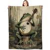 Fantasy Dragons and Books Printed Blanket for Sofa Bed Travel Camping Living Room Office Conditioning Blanket