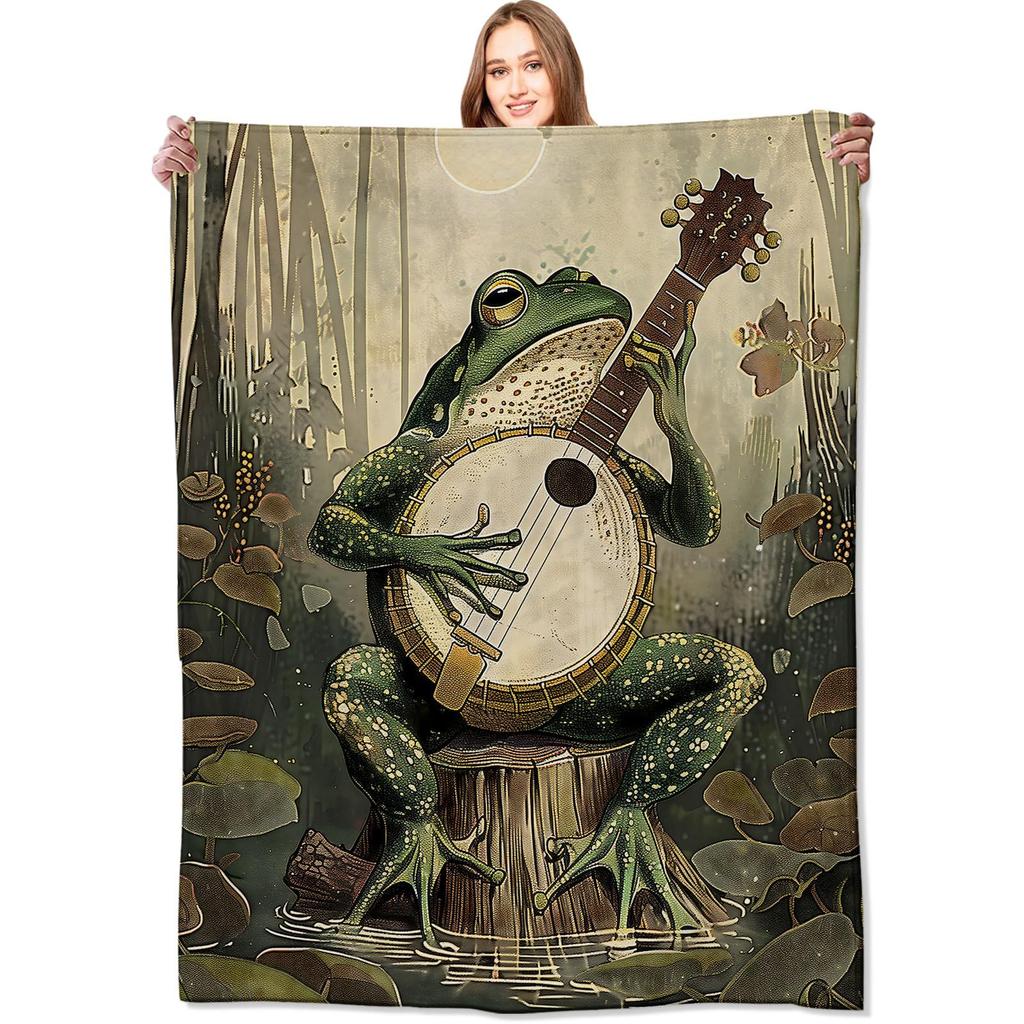 Fantasy Dragons and Books Printed Blanket for Sofa Bed Travel Camping Living Room Office Conditioning Blanket