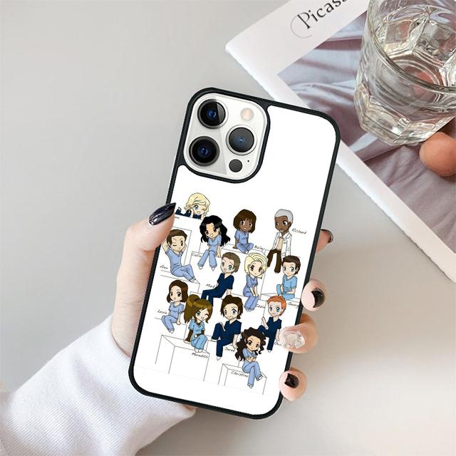 American TV Greys Anatomy Coque Shell For iPhone 17 Air 15 16 14 13 12 Pro Max 11 Pro Max Plus Phone Case Cover