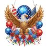 Independence Day 2D Flat DIY Acrylic Rhinestone Diamond Art Window Pendants Diamond Painting Set Diamond Art Pendant Home Decor