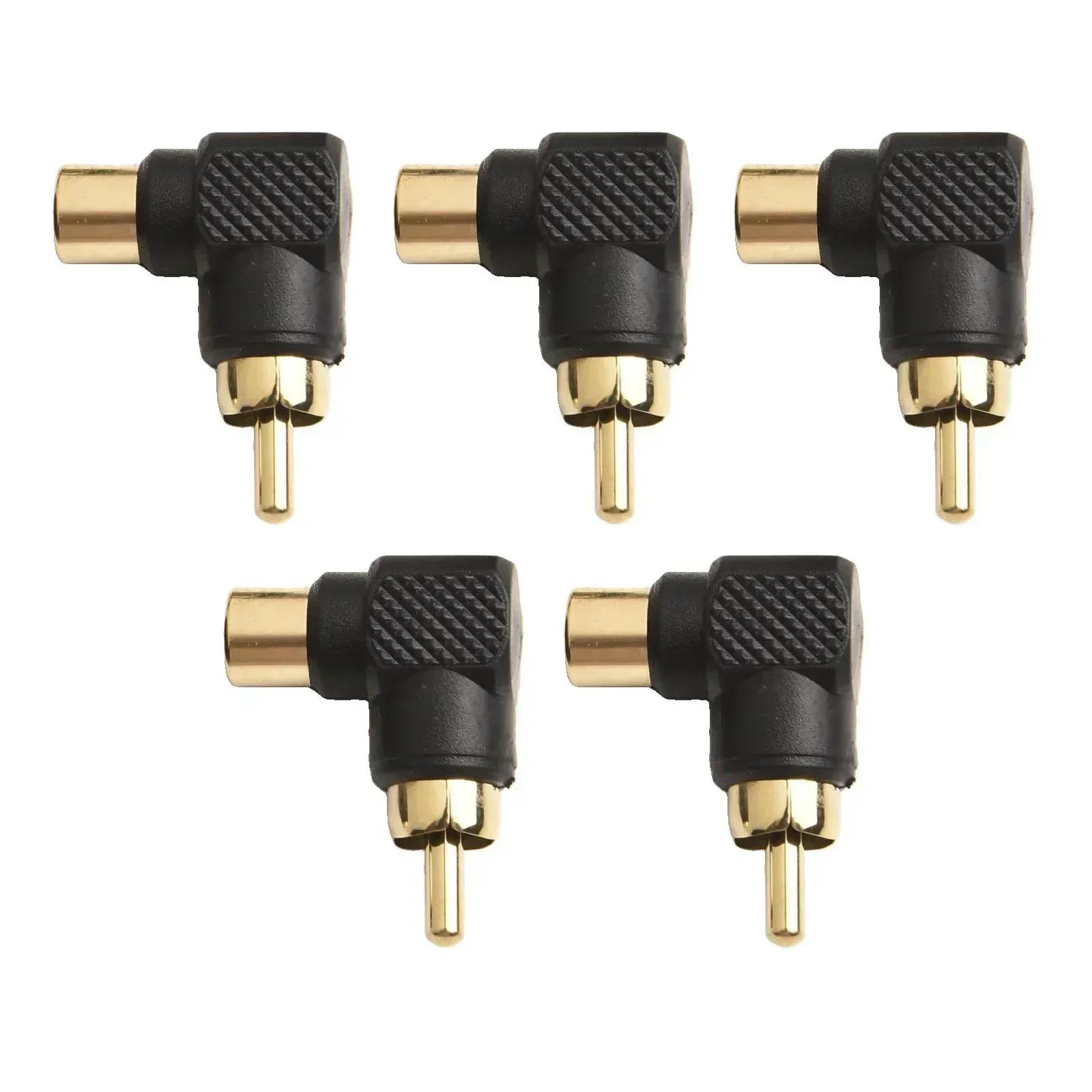 

5pcs For RCA Male to Female Right Angle Ltype Audio Connector Adapter for HDTV DVD Players Game Consoles DVRs Subwoofers China Mainland