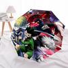 1pc Hunter X Hunter Automatic Opening Umbrella with Foldable Design, 8-Rib Iron Frame Outdoor Umbrella Perfect Gift for Fans, Travelers, Daily Use, Fe
