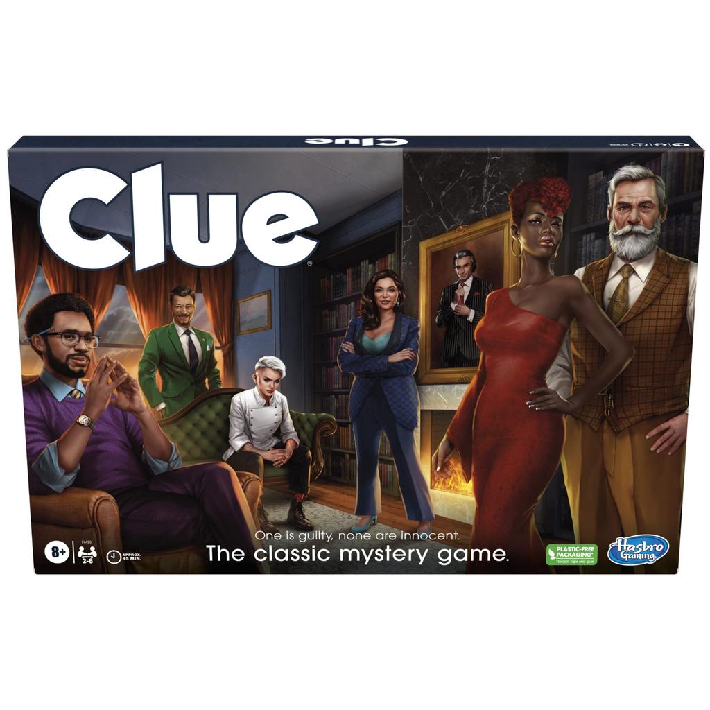 Hasbro Gaming Clue Board Game for Ages Mystery Detective Family Game for Kids and Adults 8+, 2-6 Players, Game, Game,
