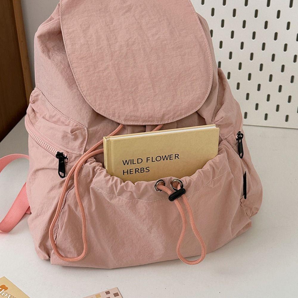 Lightweight Drawstring Backpack Korean Style Student Schoolbag Fashion Travel Backpack  Teenagers