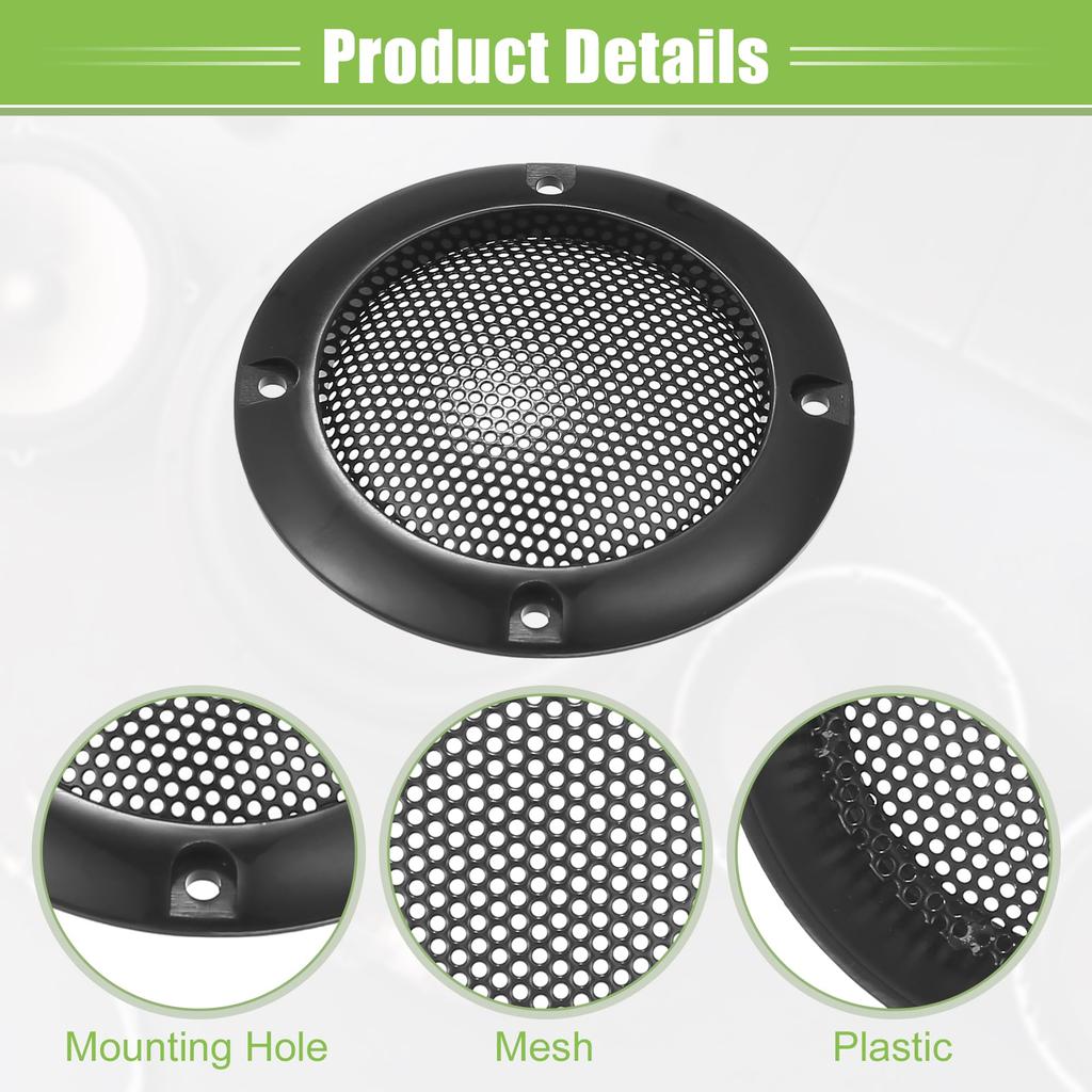ACROPIX Universelle 2" Auto-Lautsprechergitter Abdeckung Netz Rund 2" Audio-Lautsprecher Subwoofer Schutz