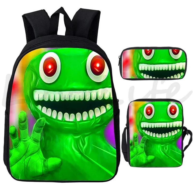 3Pcs/set Garten Of BanBan Backpack Anime Game School Bags Boys Girls Bookbag Cartoon Large Capacity Children Schoolbag Mochila