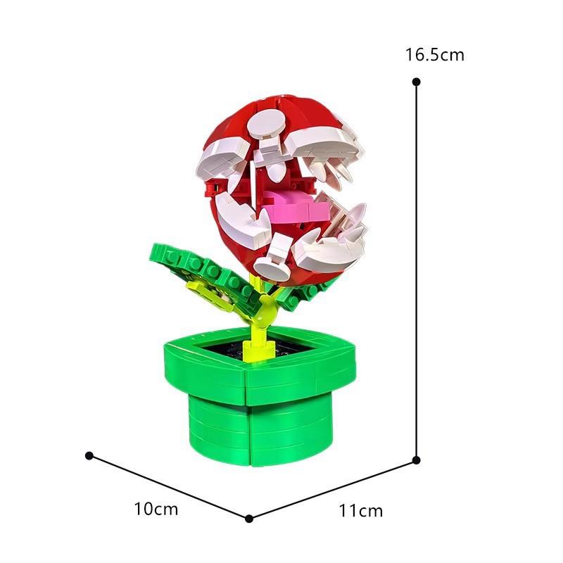 Flower Bouquet Perpetual Home Creative Decoration Plant Potted Fit Model Building Block Bricks Gift Kid Set