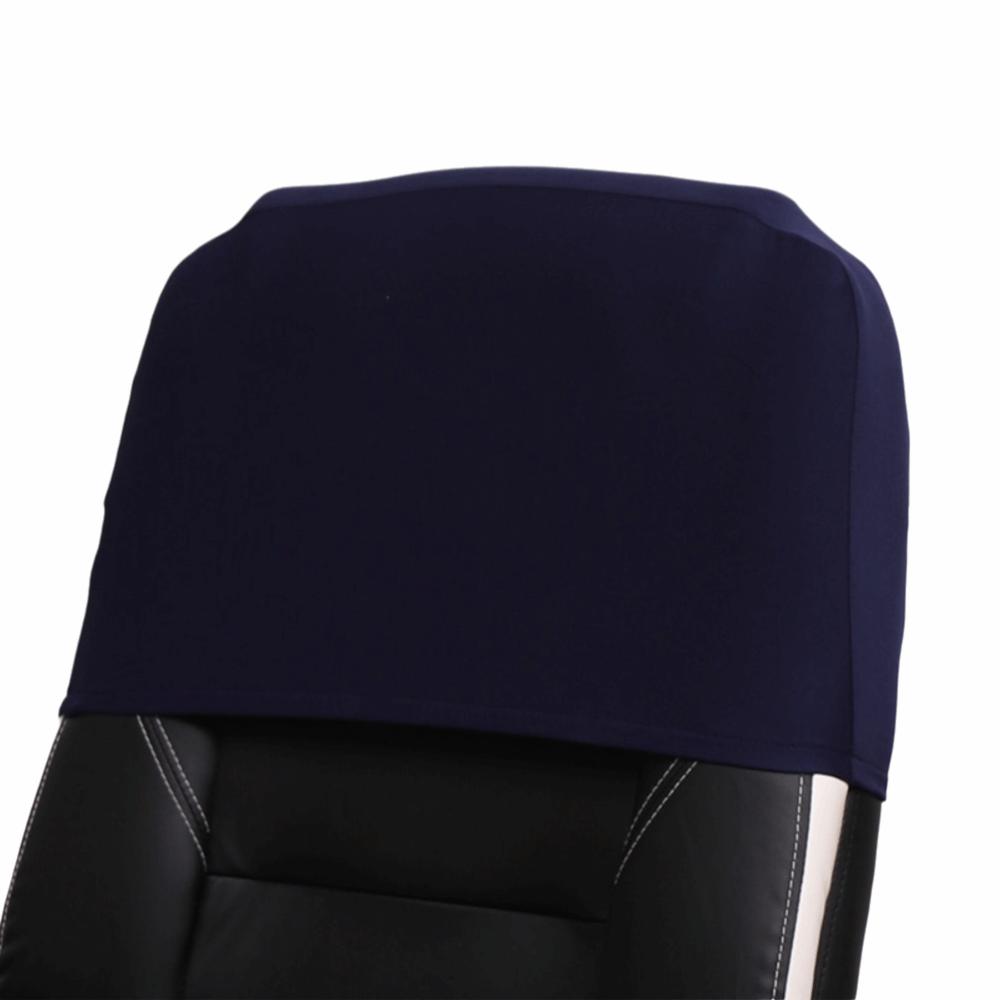

Elastic Elastic Office Chair Cover Solid Color Dustproof Computer Chair Head Cover Back Protection Dust-Proof Cover темно-синий