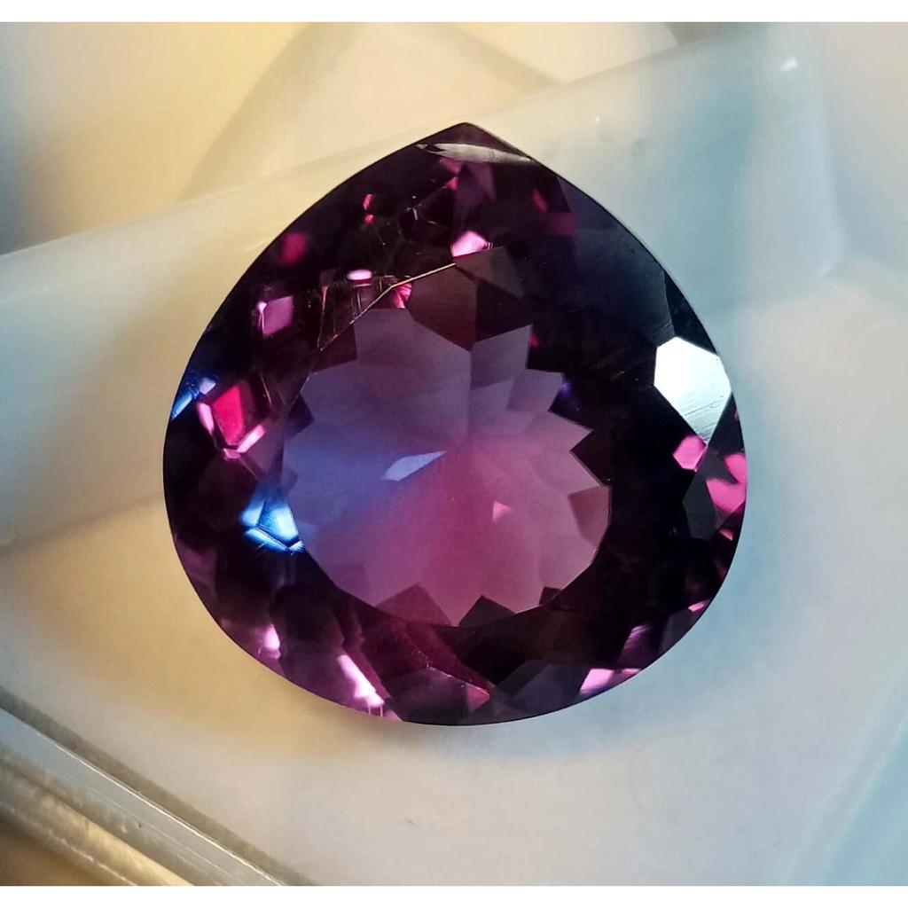 Alexandrite Color Change Natural 20+ Ct Pear Cut Beautiful Certified Gemstone