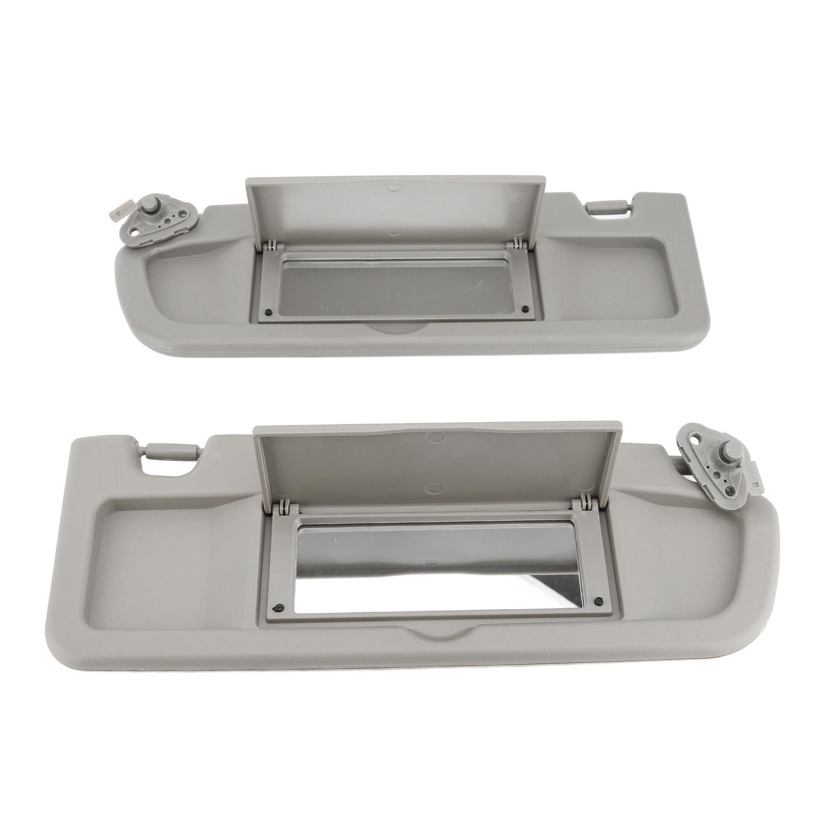 

1 пара прочных солнцезащитных козырьков для автомобиля. Идеально подходит для левого и правого солнцезащитного козырька для CIVIC 20062011 Серый