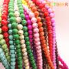 Wholesale 4/6/8/10mm Salad Glass Beads Loose Spacer Painted Charm For Jewellery Making Diy Bracelet &Necklace