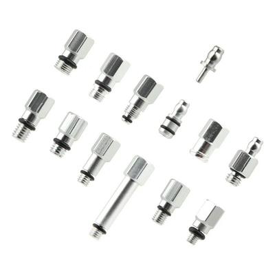 13Pcs/Set Bike Hydraulic Brake Bleed Connector Aluminum Alloy Brake Oiling Joint Connected To The Oil Hose With The D6 Adapter