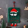 Christmas Decoration 2026 Coral Fleece Hand Towel Christmas Gift Cartoon Kitchen Cloth Children's Christmas Towels