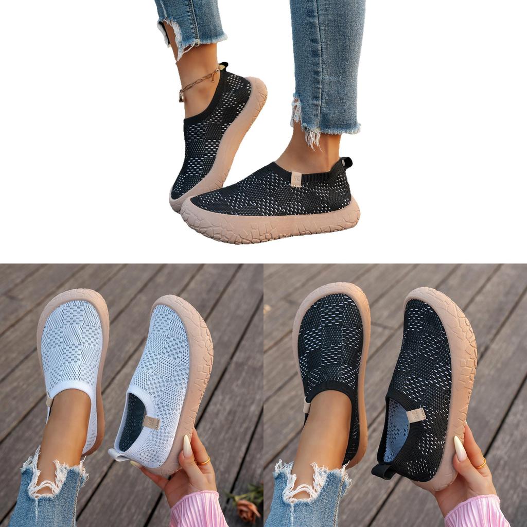 Inner Heightening Shoes For Women With Thick Sole And Breathable Fabric For Daily Comfort