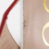 Gucci Ribbon Sandals 601553 GG White / Red Leather Women Used
