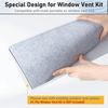 3Pcs Insulated Foam Panels Portable AC Window Seal Kit Universal Fit