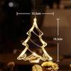 Weihnachts-LED-Licht Schneeflocke Weihnachtsmann Hängend Batteriebetrieben Fensterdekoration für Zuhause Weihnachten Neujahr