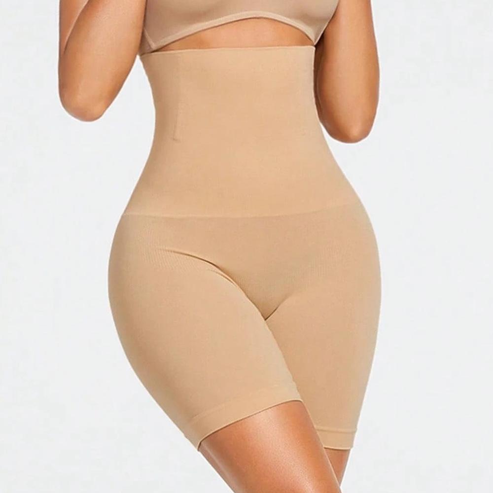 Women's Plus Size Brief-Cut Tummy-Control Knickers with Lifted Bottom, Anti-Exposure Design, Shaping Waistband, High-Waisted Tummy-Control Knickers