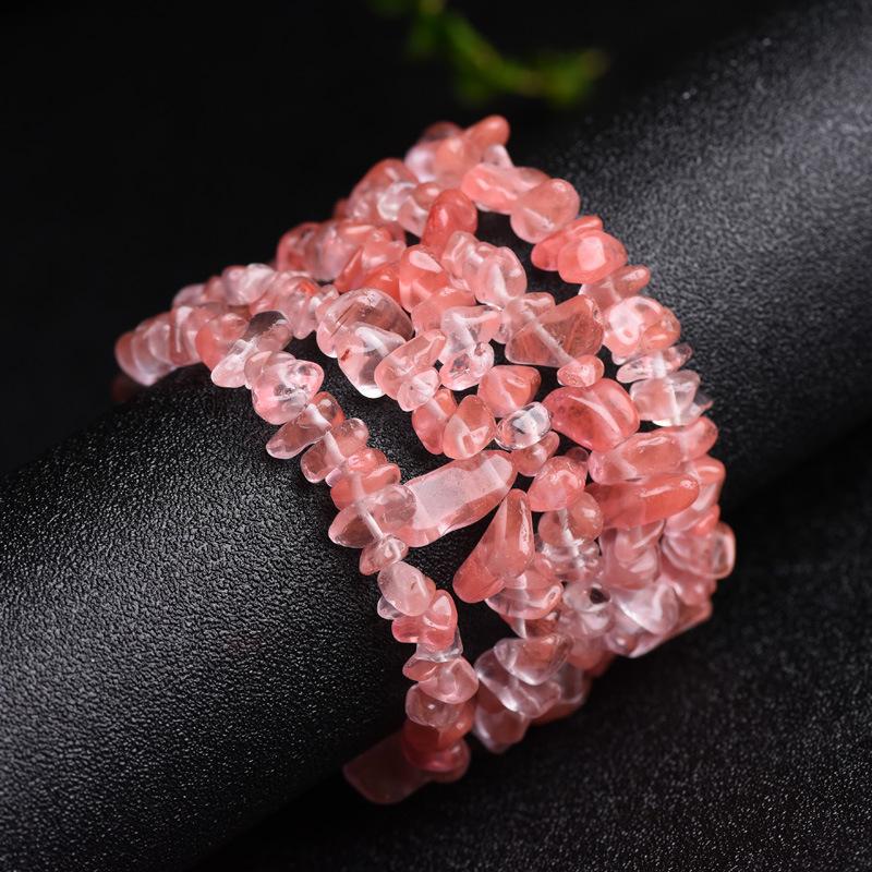 Natural Crystal Bracelet, Adjustable Original Stone and Gravel Bracelet, Irregular Gravel Bracelet, Fresh Style, Fashionable Casual Bracelet, Jewelry