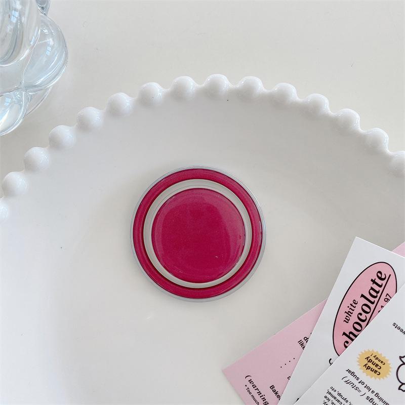 Transparenter magnetischer Airbag-Telefonständer Macaron mit druckbarem Logo