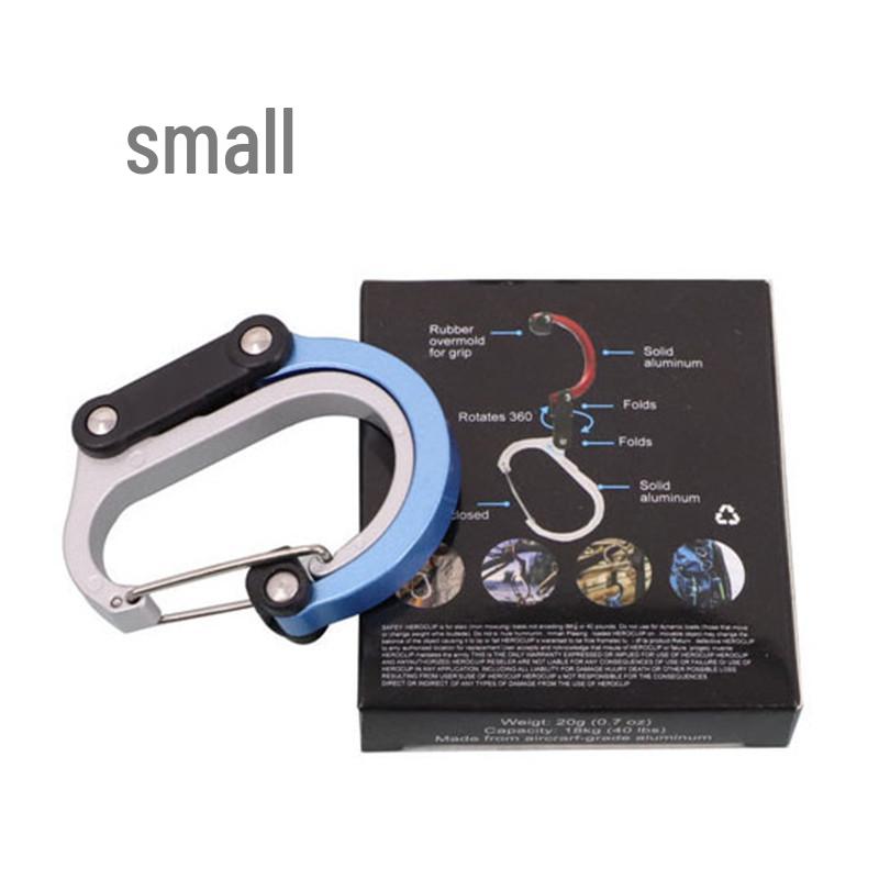 Portable Aluminum Alloy Multi-functional Climbing Keychain Buckle