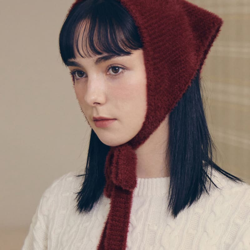 

VARZAR Вазал Лейбл Вязаная Бандана Красная FREE