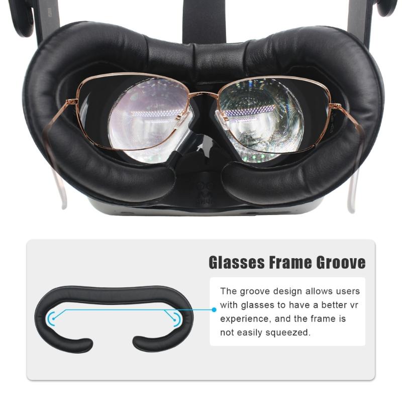 Quick Release VR Face Pad Kit Featuring Breathable PU Cover And Washable Sponge Padding