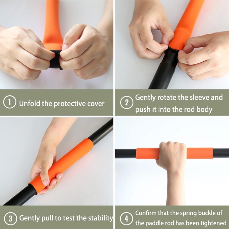 Copri Impugnatura Ergonomica con Paddle Impermeabile Antiscivolo Grip in Neoprene Manicotto Galleggiante Perfetto per Sicurezza Canoa Kayak