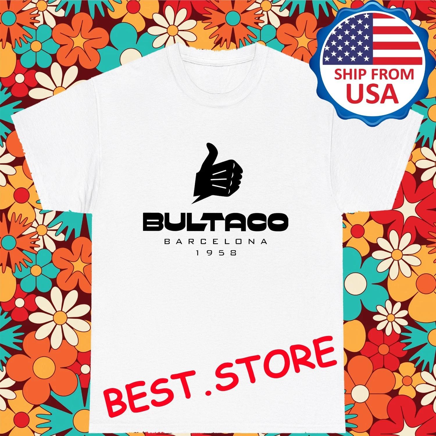 Bultaco Hand Icon Motorcycle Men s White Size S-5XL S