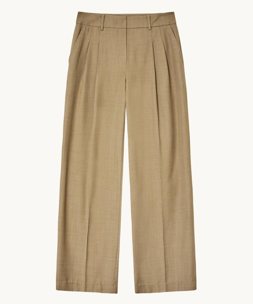 LADY VOLUME (All Season) Long Wide Slacks (Beige)