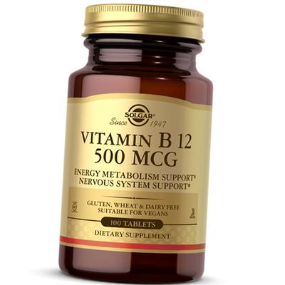 Vitamin B12, Cyanocobalamin, Vitamin B12 500, 100tab (36313092)