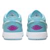 Zapatillas Air Jordan 1 Low SE GS Aquarius Blue para niños, color azul glaciar e hipervioleta, FN7366-400