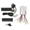 DC48V 500W Brushed Speed Controller Kit with Locking Throttle Twist Grip Power Display for Electric Bike
