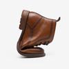 LUXSOLE Męskie Nowe Buty Brogsy ze Skóry Naturalnej Ocieplane Buty Modne Buty,Ciepłe,Duży Rozmiar, Codzienne, Na Sznurowadła, Zamek Błyskawiczny,Prezenty