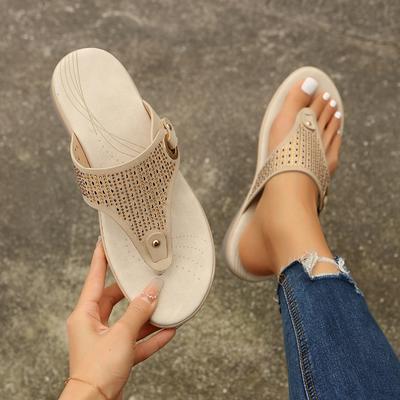 Plus-size Summer New Platform Open-toed Flip-flops Fashion Hollowed-out Beach Slippers Woman