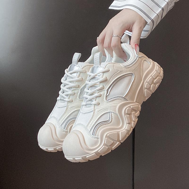 

ins Korean version mesh shoes women s 2025 autumn new versatile student cloth shoes platform breathable casual women s shoes LD06 35