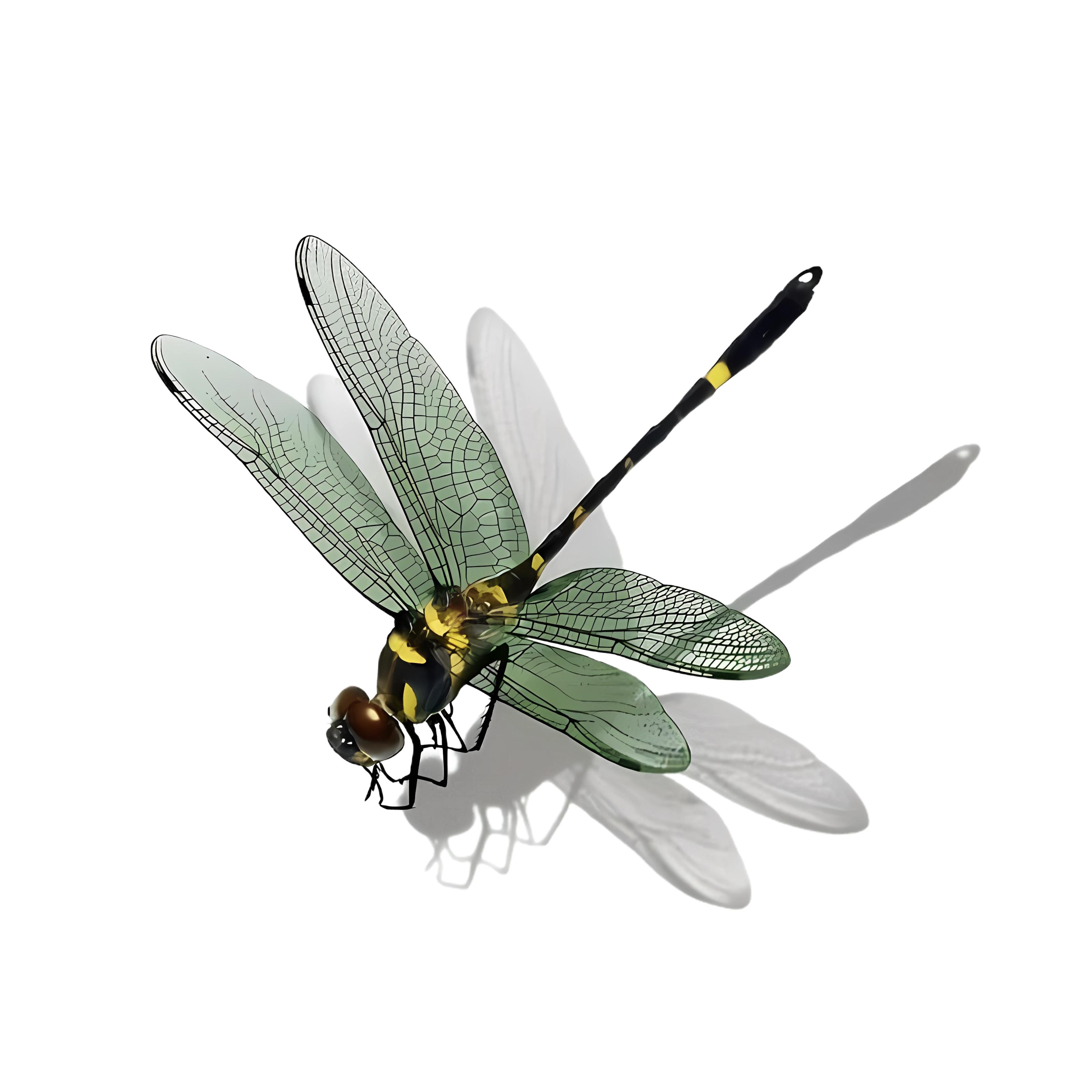 

1pc Premium 3D Dragonfly Vinyl Decal - Waterproof & Scratch-Resistant Sticker For Cars, Motorcycles, Laptops | Enhance Your Ride зелений