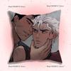 O-Osora Comic Pillow Covers Cartoon Sofa Decorative Home Double-Sided Printing Short Plush Cute Cushion Cover