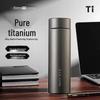 XIMX 450ml Sandblasted Titanium Insulated Water Bottle