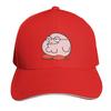 Pink griffin Baseball Cap Cotton Twill Breathable Contrast Two Tone Brim Snapback Flat Bill