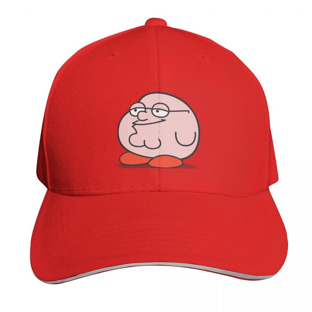 Pink griffin Baseball Cap Cotton Twill Breathable Contrast Two Tone Brim Snapback Flat Bill