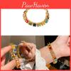 Light Luxury Gold Plated Geometric Bracelet For Women Gift Valentines Day