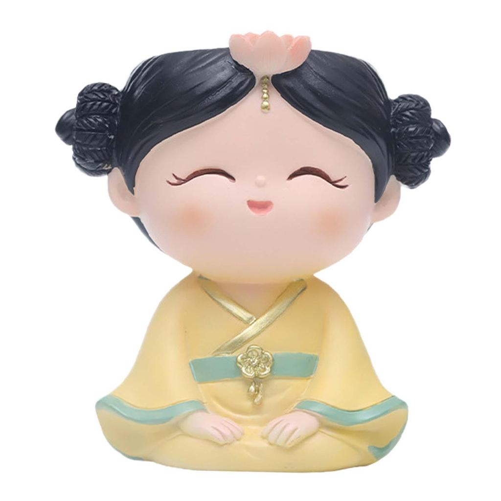 Head Planter Girl Figurine Decorative Pen Holder Crafts Ornament Desktop Flowerpot for Courtyard Outdoor Office Yard Home Decor